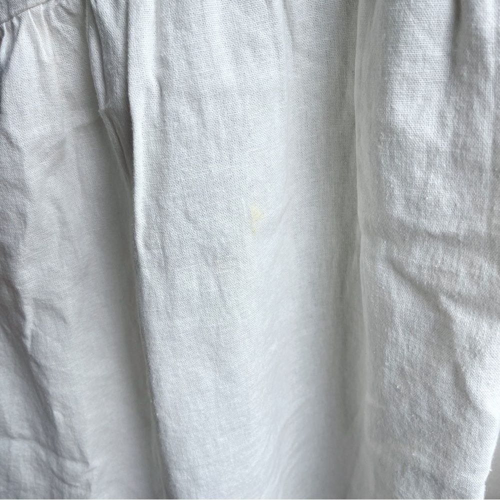 ADYSON PARKER Cream Sleeveless Sundress Hi Low Maxi Linen Dress - Picture 7 of 9